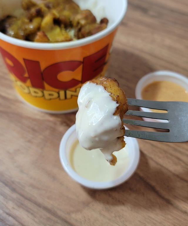 Andok's Dokibab dipped in white garlic sauce.